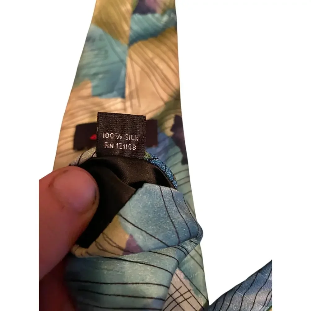 J Garcia Scales Watercolor Collection Artist Proof No 4 Silk‎ Tie